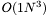 $O(1 N^3)$