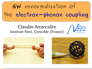 GW renormalization electron-phonon coupling