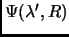 $\Psi(\lambda',R)$