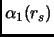 $\displaystyle \alpha_1(r_s)$