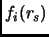 $\displaystyle f_i(r_s)$